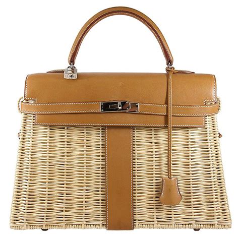 hermes wicker bag price|hermes birkin and kelly picnic bag.